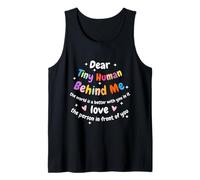 Querido pequeño Humano detrás de mí Apreciación Positiva del Maestro Camiseta sin Mangas