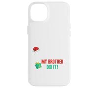 Querido Santa, Disfraz de Navidad de mi Hermano lo Hizo Divertido para Hermanos Carcasa para iPhone 14 Plus