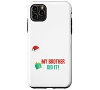 Querido Santa, Disfraz de Navidad de mi Hermano lo Hizo Divertido para Hermanos Carcasa para iPhone 11 Pro MAX