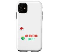 Querido Santa, Disfraz de Navidad de mi Hermano lo Hizo Divertido para Hermanos Carcasa para iPhone 11