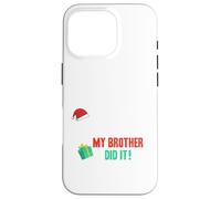 Querido Santa, Disfraz de Navidad de mi Hermano lo Hizo Divertido para Hermanos Carcasa para iPhone 16 Pro