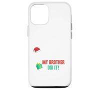 Querido Santa, Disfraz de Navidad de mi Hermano lo Hizo Divertido para Hermanos Carcasa para iPhone 12/12 Pro