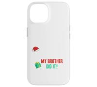 Querido Santa, Disfraz de Navidad de mi Hermano lo Hizo Divertido para Hermanos Carcasa para iPhone 14