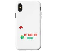 Querido Santa, Disfraz de Navidad de mi Hermano lo Hizo Divertido para Hermanos Carcasa para iPhone X/XS