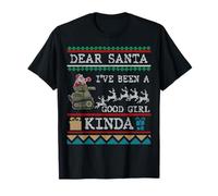 Querido Santa He Sido Una Buena Chica Más O Menos Camiseta