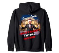 Querido Santa, no era Travieso eso fue noticia Falsa - Trump Sudadera con Capucha