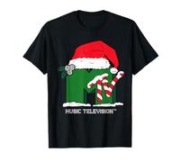 Querido Santa, Quiero mi Logotipo de MTV con Sombrero de Papá Noel Camiseta