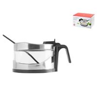 Quesera De Vidrio Inox Con Cuchara Abs Cc02 Home