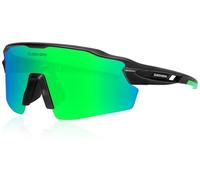 Queshark Gafas de ciclismo polarizadas, gafas para correr con 1 lente o 4 lentes intercambiables, montura TR90 para hombres y mujeres, gafas de sol deportivas para ciclismo, correr, conducir