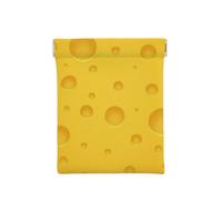 Queso Amarillo, Squeeze Top Wallet Bolsa de Almacenamiento para Mujer Monedero pequeño Bolsa de Cambio