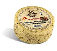 Queso curado de cabra a la pimienta negra con aceite de oliva virgen 525 gr.
