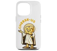 Queso Religión Cheesy Jesus Cheese-Us Juego de Palabras Cristianismo Carcasa para iPhone 13 Pro