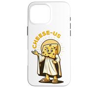 Queso Religión Cheesy Jesus Cheese-Us Juego de Palabras Cristianismo Carcasa para iPhone 16 Pro MAX