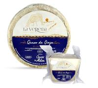 QUESOS LA ALDEA Queso Artesano de Oveja en Manteca de Cerdo | Queso Curado y fresco Gourmet Calidad Artesanal | Cuña de 0,75kg para Cesta Gourmet, Packs de vino y queso para regalar
