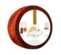 QUESOS LA ALDEA | Queso Artesano de Oveja Semicurado al Pimentón | Entero 3 kg | Queso Artesano | Ideal para Cesta Gourmet, Packs Regalo, Lotes de Quesos Gourmet y Regalo Gourmet