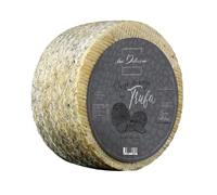QUESOS LA ALDEA | Queso Artesano de Oveja Semicurado con Trufa 1.5 kg | Queso Semi Curado Gourmet | Lote de Quesos Perfecto para Regalo, Cestas Navidad Gourmet, Cabaz de Natal y Pack para Regalar
