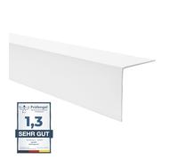 Quest Ángulo de protección de bordes de PVC - sin cinta adhesiva - listón de protección de bordes y esquinas - perfil angular - 30x30mm, 200cm, Blanco