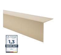 Quest Ángulo de protección de bordes de PVC - sin cinta adhesiva - listón de protección de bordes y esquinas - perfil angular - 40x40mm, 200cm, Beige