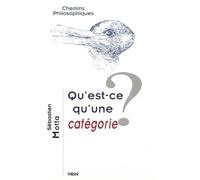 Qu'est-ce qu'une catégorie? (Chemins Philosophiques)