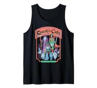 Quest for Cats Roleplay Retro Vintage Funny Adult Humor Camiseta sin Mangas