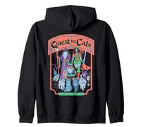 Quest for Cats Roleplay Retro Vintage Funny Adult Humor Sudadera con Capucha