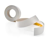 Quest Listón de cobertura, listón plano autoadhesivo, moldura para ventana - ancho 40 mm - para interiores - PVC, flexible, plano - longitud 5 metros, Blanco