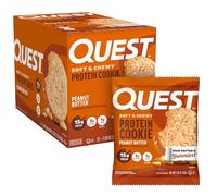 Quest Nutrition Protein Cookie (12x59g) Mantequilla de cacahuete Alimentos funcionales Aperitivos proteicos