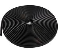 QUEST Pasamanos PVC 40 x 8 Barandilla para Escaleras, Plástico, Perfil para Barandillas de Escaleras, Goma, Negro, 10 Metros