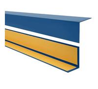 Quest Perfil angular de PVC autoadhesivo para esquinas, listones angulares, 20 x 20 mm, 150 cm, azul