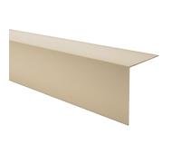 Quest Perfil angular de PVC - autoadhesivo, protección de bordes y esquinas - 50x50mm, 200cm, beige - Robusto y duradero
