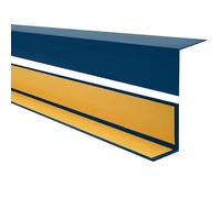 Quest Perfil angular de PVC, de plástico, autoadhesivo, protección de bordes y esquinas, listón angular, 20x20mm, 100cm, azul oscuro