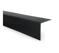 Quest Perfil Angular PVC 20x10 mm sin Taladrar - Negro, 200 cm | Perfil angular y protector de esquinas para cantos de pared y esquinas exteriores, también muebles, PVC robusto