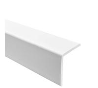 Quest Perfil Angular PVC Rígido 27x27 mm sin Adhesivo - Blanco, 70 cm | Perfil angular robusto y protector de esquinas para muebles, estanterías y cantos de mesa, protege de golpes y arañazos
