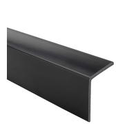 Quest Perfil Angular PVC Rígido 27x27 mm sin Adhesivo - Negro, 110 cm | Perfil angular robusto y protector de esquinas para muebles, estanterías y cantos de mesa, protege de golpes y arañazos