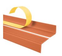 Quest Perfil autoadhesivo para bordes de escaleras 40x25mm ND - Protector antideslizante de PVC - Terracota, 180cm
