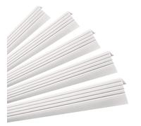 Quest Perfil de Borde de Escalera Autoadhesivo - Blanco, 100 cm, Pack 5 | Perfil de borde de escalera autoadhesivo, protege los peldaños del desgaste, para zonas muy transitadas
