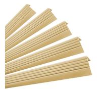 Quest Perfil de Borde de Escalera Autoadhesivo - Crema, 100 cm, Pack 5