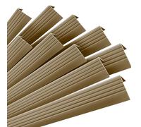 Quest Perfil de Borde de Escalera Autoadhesivo - Latón, 100 cm, Pack 10 | Perfil de borde de escalera autoadhesivo, protege los peldaños del desgaste, para zonas muy transitadas