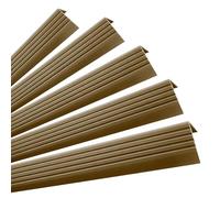 Quest Perfil de Borde de Escalera Autoadhesivo - Latón, 100 cm, Pack 5