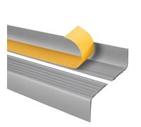 Quest Perfil de borde para escaleras autoadhesivo de PVC, protección de borde de escalera, 50x42mm RGP, plata, 200cm