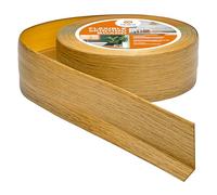 Quest Rodapiés Flexible Autoadhesivo - 50 mm x 20 mm - Rodapié de PVC, moldura flexible, listón doblable para cocina, baño, pared y suelo - decorativo (Roble, 20m)