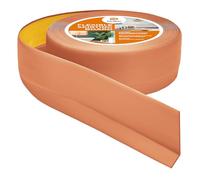 Quest Rodapiés Flexible Autoadhesivo - 50 mm x 20 mm - Rodapié de PVC, moldura flexible, listón doblable para cocina, baño, pared y suelo - decorativo (Color del ladrillo, 10m)
