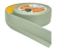 Quest Rodapiés Flexible Autoadhesivo - 50 mm x 20 mm - Rodapié de PVC, moldura flexible, listón doblable para cocina, baño, pared y suelo - decorativo (Verde claro, 10m)