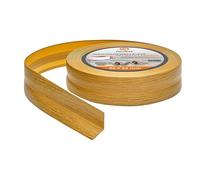 Quest Rodapiés Flexible Autoadhesivo, Rodapié de PVC - 32 mm x 23 mm - Moldura flexible, Listón doblable para interiores, pared, suelo - hermético, decorativo (Roble, 15m)