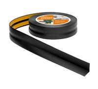 Rodapiés Flexible Autoadhesivo - 30 mm x 30 mm - Rodapié Plegable para Cocina, Baño - Cinta de sellado, Perfil PVC - Estanco, Decorativo (Negro, 10m)