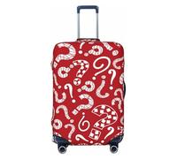 Question Marks1 - Fundas protectoras elásticas para equipaje de 45,7 a 81,3 cm, Black, M