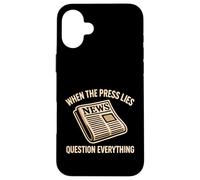 Question Media La protesta política resiste el Pensamiento crítico Carcasa para iPhone 16 Plus