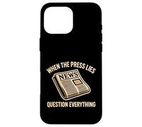 Question Media La protesta política resiste el Pensamiento crítico Carcasa para iPhone 16 Pro MAX
