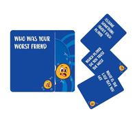 Questions and Answers Cards, 50x English Party Game, Strategy Challenge Cards, Fun Conversation Starter For Competitive Gameplay, Friends, Family, 3.5x2.52 Inches