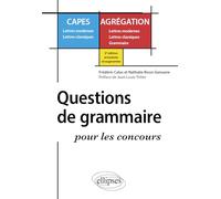 Questions de grammaire pour les concours (CAPES/AGREGATION)